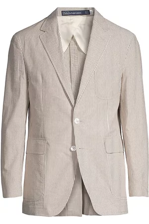 Ralph Lauren Men Sports Jackets - Men's Seersucker Single-Breasted Sport Coat - Size 40