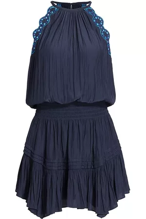 Ramy Brook Women Halter Neck Dresses - Women's Rowan Halter Minidress - Spring Navy - Size XS