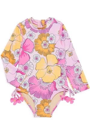 Shade Critters Girls Swimsuits - Baby Girl's & Little Girl's Blooming Hibiscus Swimsuit - Size 4