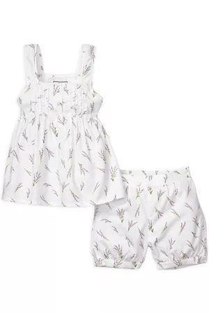 Petite Plume Baby Girl's, Little Girl's & Girl's Fields Of Provence Charlotte Short Set - White - Size 14