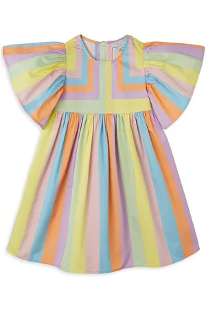 Stella McCartney Girls Graduation Dresses - Little Girl's & Girl's Short-Sleeve Rainbow Dress - Size 5