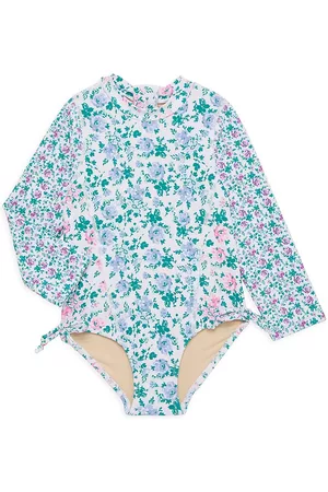 Shade Critters Girls Swimsuits - Baby Girl's & Little Girl's Floral Patchwork Swimsuit - Size 4