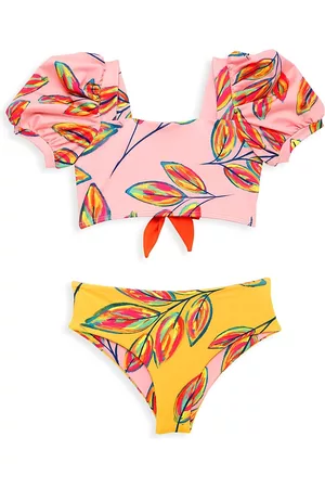 Pepita & Me Girls Bikinis - Little Girl's & Girl's Mutuo Bubble Bikini - Pink Multi - Size 10