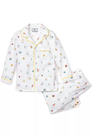 Petite Plume Little Boy's & Boy's 2-Piece Birthday Wishes Pajama Set - White - Size 6