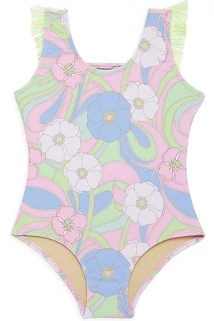 Shade Critters Girls Swimsuits - Baby Girl's & Little Girl's Groovy Daisy Swimsuit - Size 4