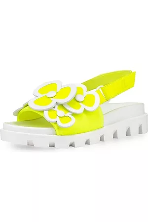 Christian Louboutin Girls Sandals - Little Girl's & Girl's Pensamoi Sandals - Yellow - Size 11.5 (Child)