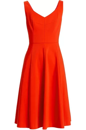 Kate Spade Women's Grace Sleeveless Midi-Dress - Fresh Tomato - Size 16