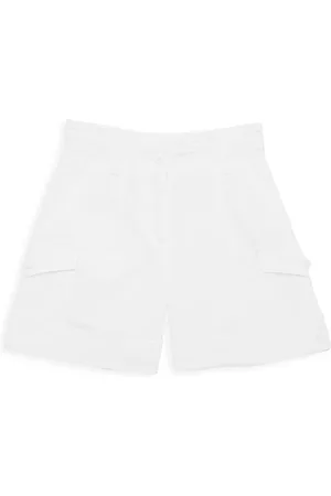 Moncler Girls Shorts - Little Girl's & Girl's High-Waist Cargo Shorts - White - Size 4 - White - Size 4