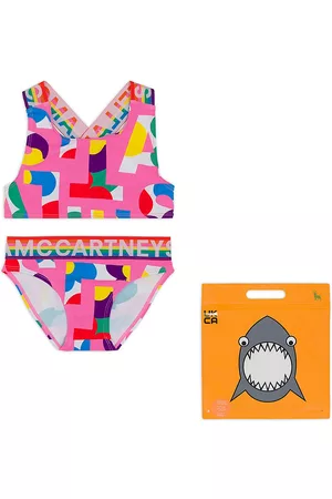 Stella McCartney Girls Swimsuits - Little Girl's & Girl's 2-Piece Pop Art Print Swimsuit - Pink - Size 6 - Pink - Size 6