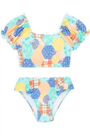 Peek & Beau Little Girl's & Girl's Two-Piece Bikini - Print - Size 8 - Print - Size 8