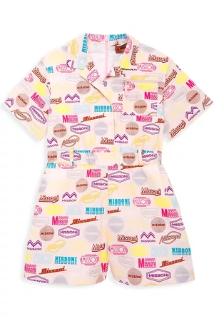 Missoni Little Girl's & Girl's Logo Print Romper - Pink Multi - Size 4 - Pink Multi - Size 4