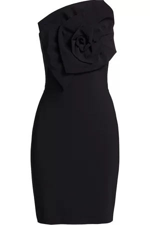 CHIARA BONI Women Casual Dresses - Women's Malva Jersey Strapless Minidress - Black - Size 2 - Black - Size 2