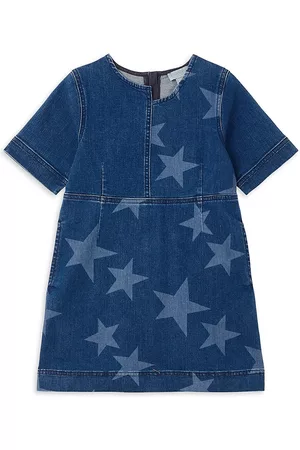 Stella McCartney Little Girl's & Girl's Bleached Stars Denim Dress - Navy - Size 2 - Navy - Size 2