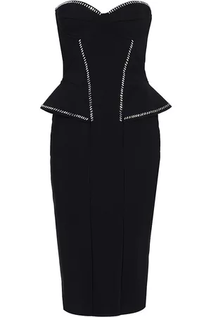 CHIARA BONI Women Strapless Dresses - Women's Terenzia Strapless Layered Dress - Black - Size 2 - Black - Size 2