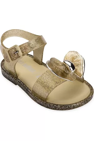 Mini Melissa Baby Girl's & Little Girl's Mini Mar Barbie Sandals - Gold - Size 5 (Baby) - Gold - Size 5 (Baby)
