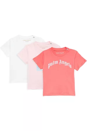 Palm Angels Girls Sets - Baby Girl's 3-Pack T-Shirt Set - Pink White - Size 18 Months - Pink White - Size 18 Months