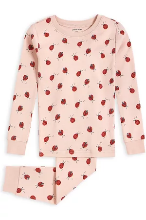 FIRSTS by petit lem Girls Sets - Little Girl's Ladybug 2-Piece Pajama Set - Pink - Size 2 - Pink - Size 2