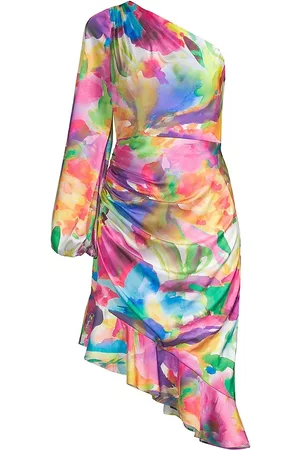Liv Foster Women's Asymmetric Watercolor Cocktail Dress - Size 0 - Size 0