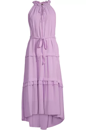 Kobi Halperin Women Midi Dresses - Women's Vale Sleeveless Crinkle Midi-Dress - Mauve - Size XS - Mauve - Size XS