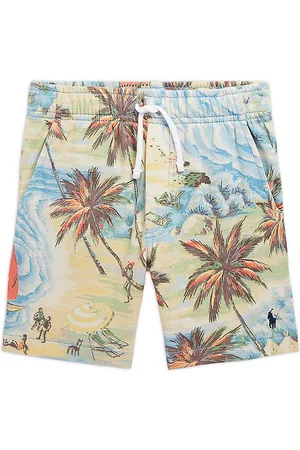 Ralph Lauren Little Boy's & Boy's Hawaiian Drawstring Terry Shorts - Hawaiian Beach Bazaar - Size 6 - Hawaiian Beach Bazaar - Size 6