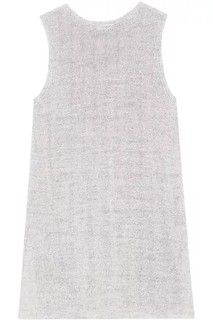 Lafayette 148 New York Women's Crewneck Linen Tunic Top - Sandstone Melange - Size XS - Sandstone Melange - Size XS