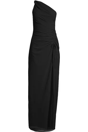 Emanuel Ungaro Women's Oriana Ruched Gown - Black - Size XS - Black - Size XS