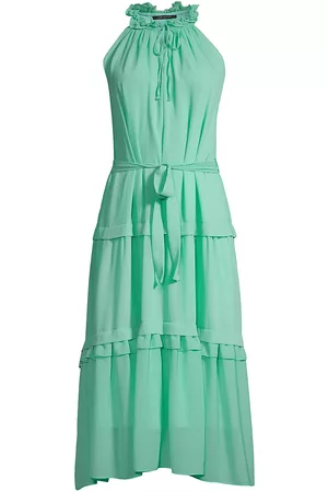 Kobi Halperin Women's Vale Sleeveless Crinkle Midi-Dress - Mint - Size XS - Mint - Size XS