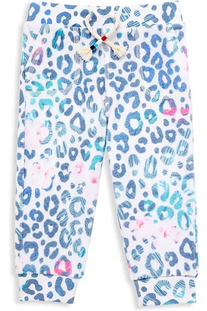 SOL ANGELES Girls Sweatpants - Baby Girl's Leopard Joggers - Size 6 Months - Size 6 Months