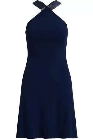Ralph Lauren Women's Jinett Halter Minidress - Lux Navy - Size 0 - Lux Navy - Size 0