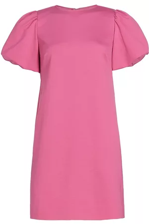 Kate Spade Women's Ponte Puff-Sleeve Sheath Dress - Dark Pink - Size Medium - Dark Pink - Size Medium