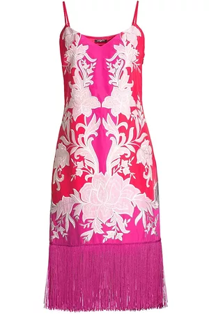 Emanuel Ungaro Women's Nori Embroidered Fringe Dress - Sunset Multi - Size XS - Sunset Multi - Size XS