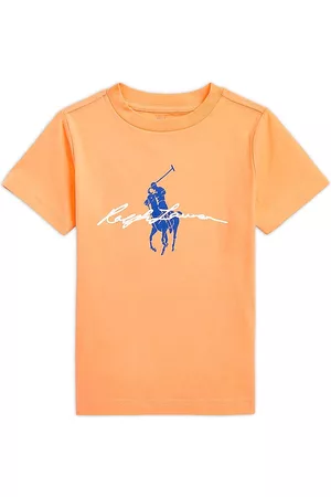 Ralph Lauren Boys Polo T-Shirts - Little Boy's & Boy's Logo Jersey T-Shirt - Fair Orange - Size 3 - Fair Orange - Size 3