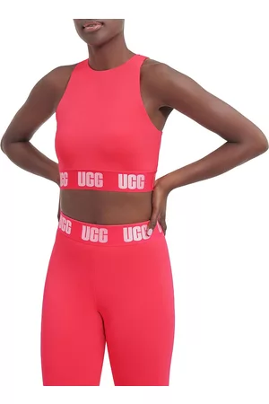 UGG Women's Wilmina Logo Sports Bra - Flamingo Pink - Size 22 - Flamingo Pink - Size 22