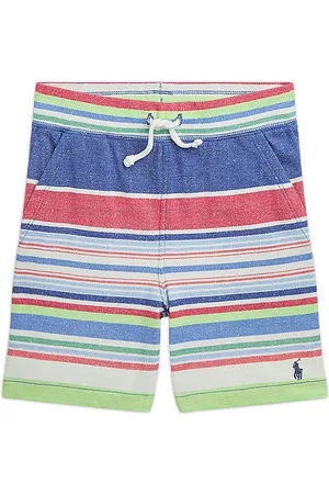 Ralph Lauren Big Boy's Striped Sweat Shorts - Paradise Stripe - Size 5 - Paradise Stripe - Size 5