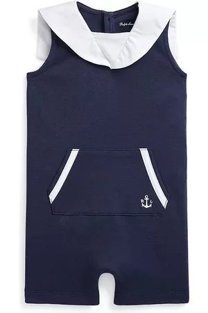 Ralph Lauren Girls Nightdresses & Shirts - Baby Boy's Sailor Shortalls - French Navy - Size 6 Months - French Navy - Size 6 Months