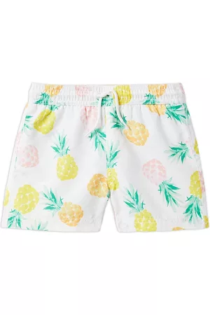 Janie and Jack Boys Swim Shorts - Baby Boy's,Little Boy's & Boy's Pineapple Swim Trunks - Size 6 Months - Size 6 Months