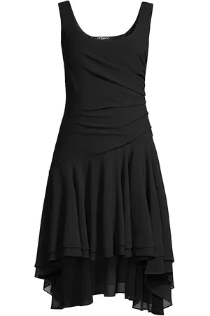 Emanuel Ungaro Women's Soraya Ruched Chiffon Minidress - Black - Size XS - Black - Size XS