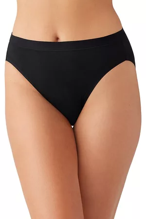 Wacoal Women's Understated Cotton High-Cut Brief - Black - Size Small - Black - Size Small