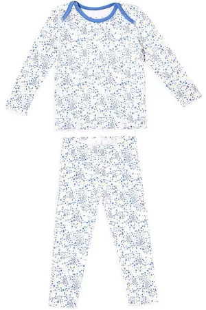Egg New York Little Kid's & Kid's 2-Piece Tegan Star Print Pajama Set - Blue - Size 2 - Blue - Size 2