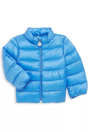 Moncler Baby's & Little Kid's Down Puffer Jacket - Blue - Size 3 Months - Blue - Size 3 Months