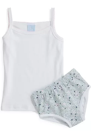Bella Bliss Girls Briefs - Little Girl's & Girl's Two-Piece Camisole & Briefs Set - Forget Me Not - Size 2 - Forget Me Not - Size 2