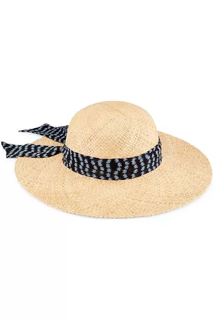Carolyn Rowan Women Hats - Women's Raffia Wide-Brim Hat - Natural - Natural