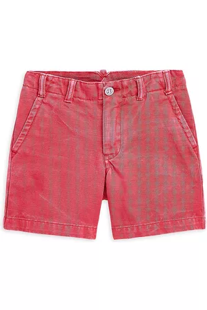Ralph Lauren Boys Twill Shorts - Little Boy's & Boy's Montauk Twill Shorts - Chili Pepper - Size 5 - Chili Pepper - Size 5