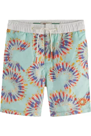 Scotch&Soda Boys Swim Shorts - Little Boy's & Boy's Tie-Dye Print Swim Shorts - Tie Dye - Size 10 - Tie Dye - Size 10