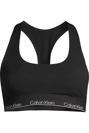 Calvin Klein Modern Cotton Lightly Lined Bralette Qf7586 in Black
