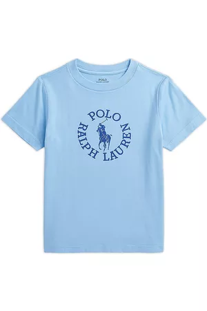 Ralph Lauren Boys T-Shirts - Little Boy's & Boy's Logo Crewneck T-Shirt - Powder Blue - Size 2 - Powder Blue - Size 2