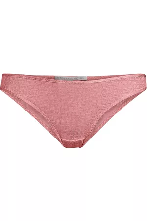 Stella McCartney Women Bikini Bottoms - Women's Monogram Mesh Bikini Brief - Blusher - Size Small - Blusher - Size Small