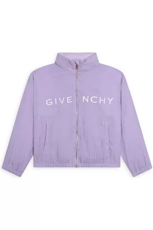 Givenchy Girls Sports Jackets - Little Girl's & Girl's Mini Me Logo Windbreaker - Lilac - Size 4 - Lilac - Size 4