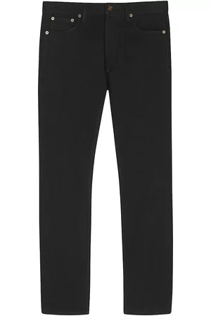 Saint Laurent Men Jeans - Men's Mid-Waist Jeans - Worn Black - Size 31 - Worn Black - Size 31