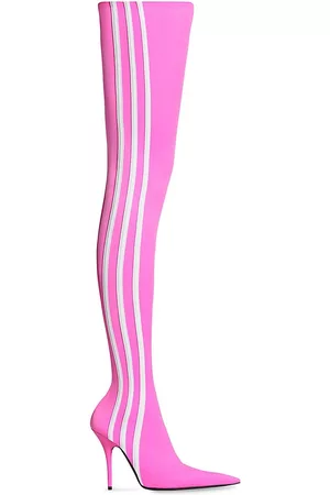 Balenciaga Knee Length Knife Sock Boots in Grey Elastane ref571781  Joli  Closet